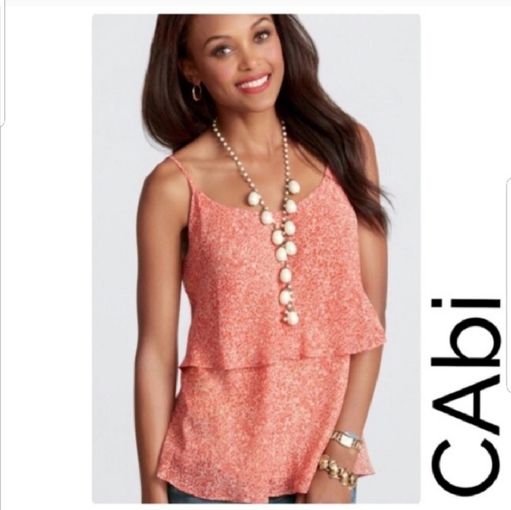 CAbi Paprika Tiered Cami